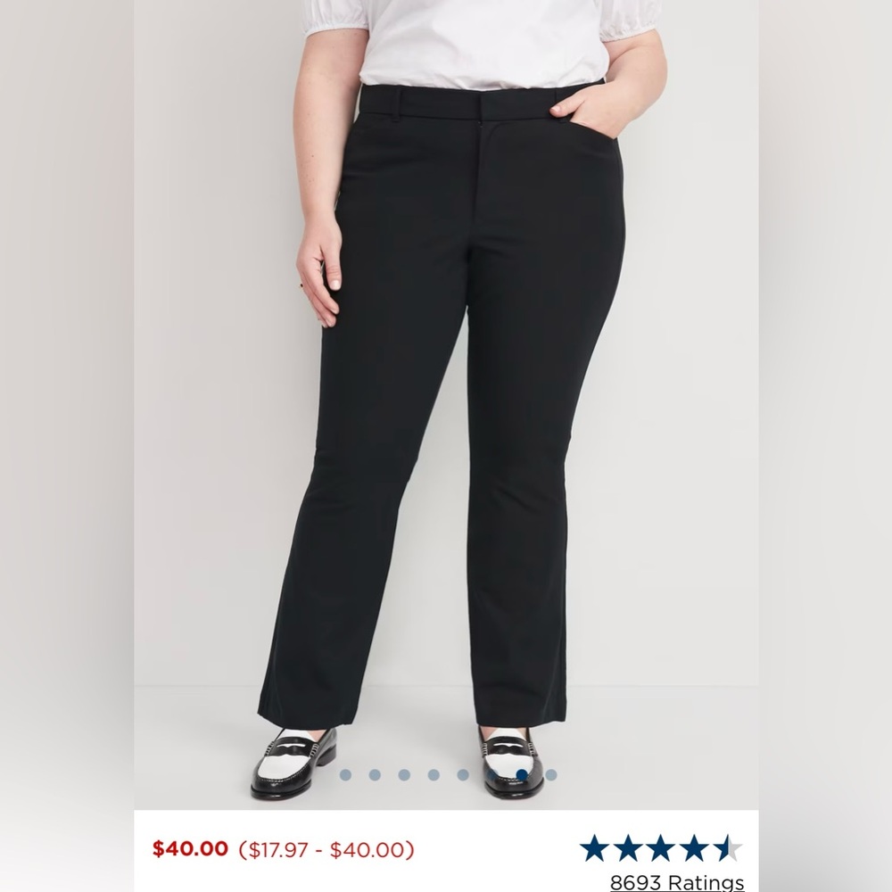New in package High rise pixie flare pants in color bark (brown)